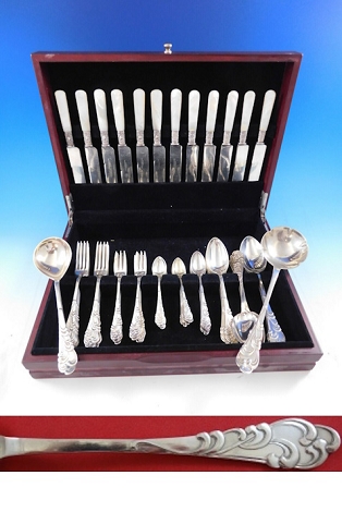 Tang by Christian Heise 830 Silver Dinner Flatware Set Service Handmade